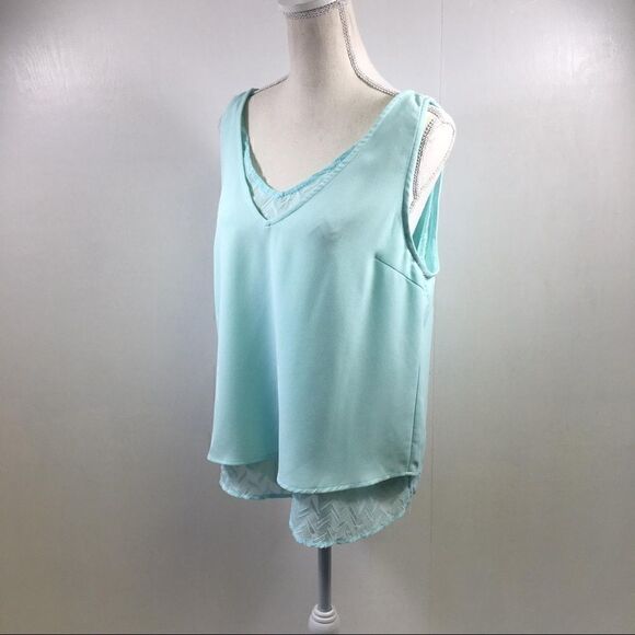 Skies are Blue NWT Osiris Layered Blouse Size M - Picture 3 of 8